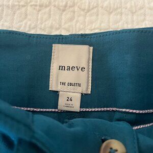 The Colette Crop Wide-Leg Pants by Maeve